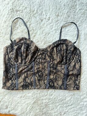 Good American Plus Size Corset Bustier Top 2X